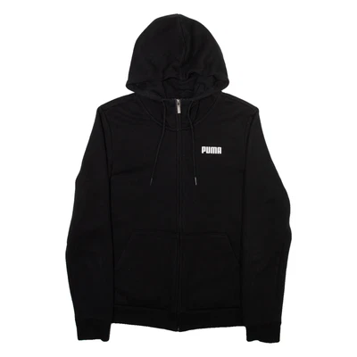 PUMA Sweat À Capuche Noir Pour Homme Zippé Complet S - Photo 1/4