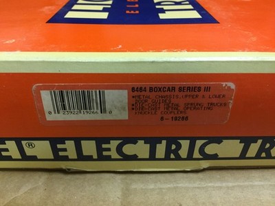 LIONEL 19266 6464 BOXCAR SERIES THREE -  MAKE OFFERS!!!