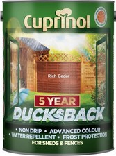 Cuprinol 5 Year Ducksback 5L Paint - Rich Cedar (5092436)
