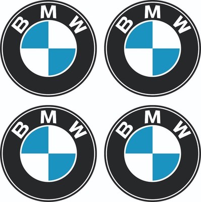 BMW sticker 4X6cm (60mm) round sticker water-proof B.M.W Oracal Orajet tuning