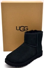 UGG Womens Classic Mini Ii Boots | Black | 1016222-BLK | Authentic New