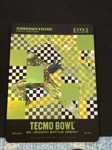 Bo Jackson Battle Arena Tecmo Bowl Shadowstrike Big Pixel Glow SP