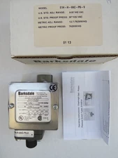 Barksdale E1H Diaphragm seal housed Piston Switch Pressure Vacuum 30"HG VAC