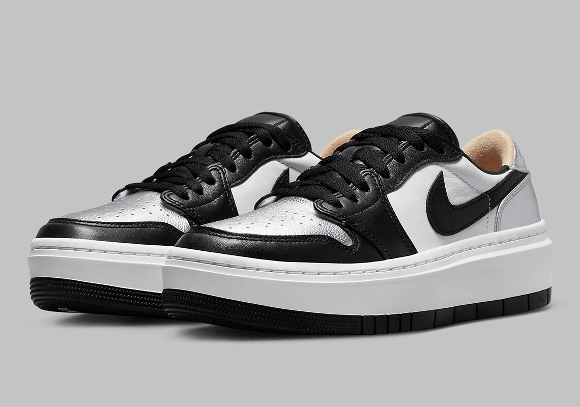 Nike Air Jordan 1 Elevate Low SE Metallic Silver Toe DQ8561 001 Women s Sizes