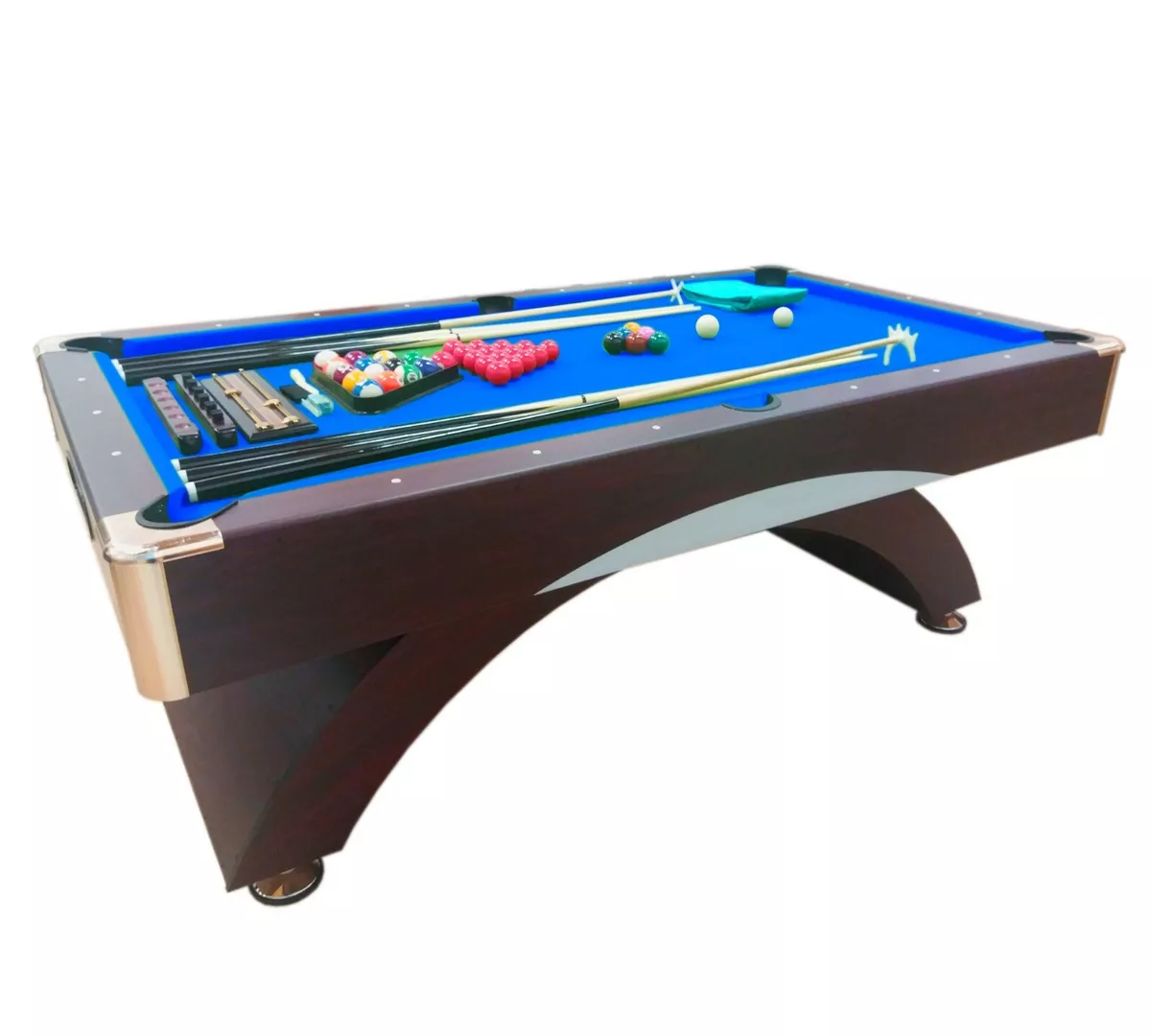 Billard américain 8FT semi-pro Alcatraz noir - Babyfoot Vintage