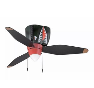 New Tigershark Warbirds P 40 Air Power Ceiling Fan 48in