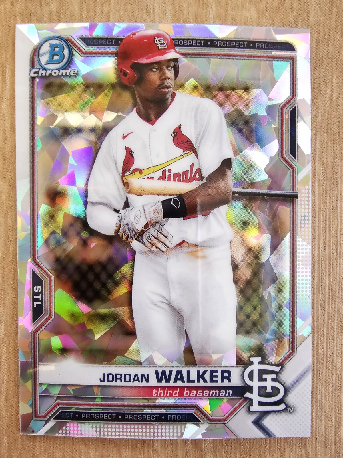 2021 Bowman Chrome Jordan Walker Atomic Refractor BCP-146 Cardinals