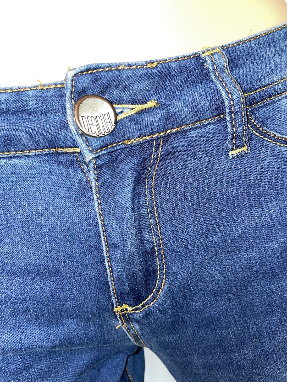 Desigual ❤️ Pakaian Jadi Wanita Jeans Size 26 LOW… - image 12