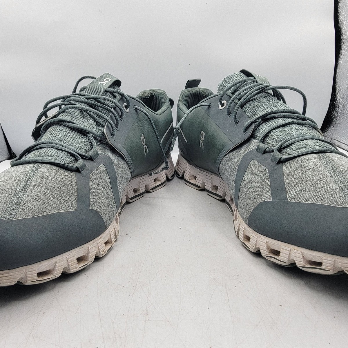 On Cloud Terry Olive Mens 14 Green Running Shoes Sneakers  display picture 2