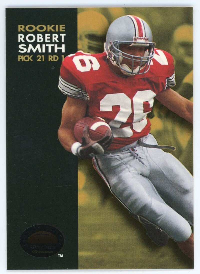 1993 SkyBox Premium Football Card #35 Robert Smith RC