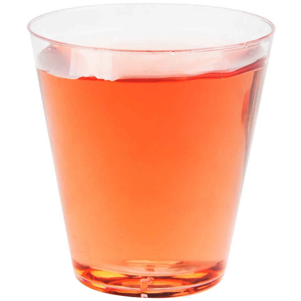 NEW 2 oz. Clear Round Plastic Disposable Shot Glasses - 2500/Case - Image 3 of 4