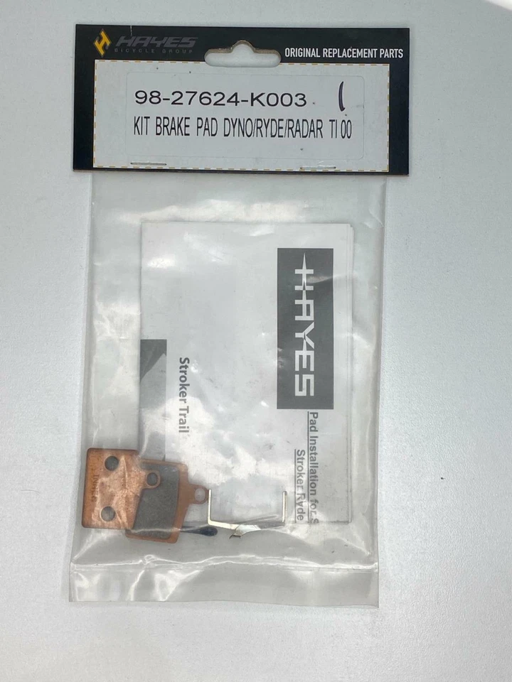 Hayes Disc Brake Pads Sint Steel Back for Dyno Stroker Ryde Radar, Prime Spt #1 - Image 2 of 3