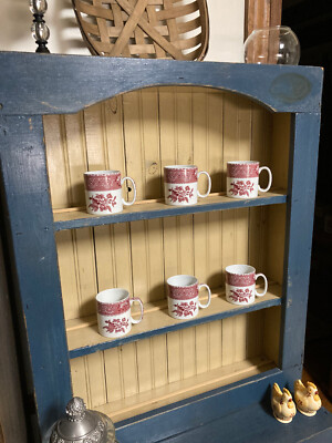Set of 6 Spode Pink Camilla Mugs. C1833-A4 3.5'' Tall