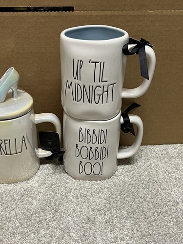 Set of 5 Rae Dunn CINDERELLA Double-Sided Disney Princess mugs bundled rare htf - Picture 4 of 6