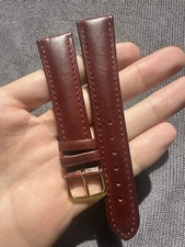 Vintage Watch Strap 20 mm  Leather Nos Top Quality V56