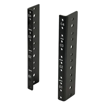4U Rack Rails with 12-24 Screws to Mount Equipment Heavy Duty Steel Rack Rail...