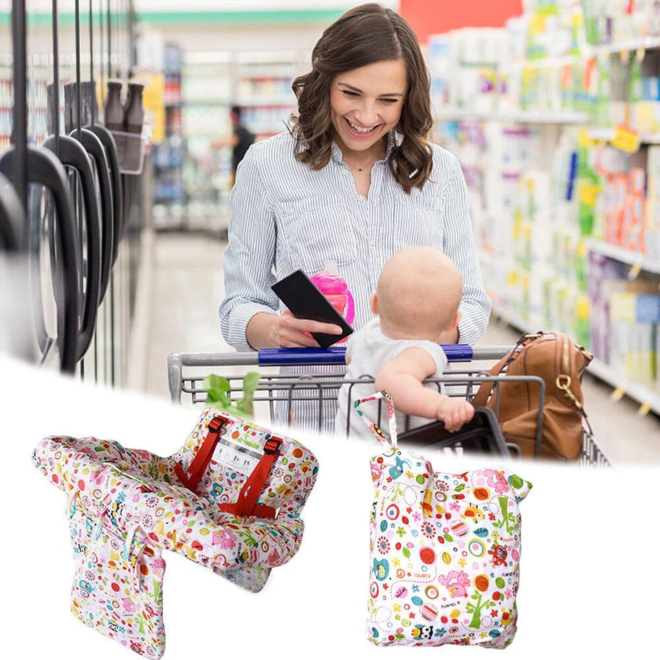 Baby Kids Shopping Cart Trolley Cushion Seat Covers Mat High Chair Protector Pad - image 3 of 4