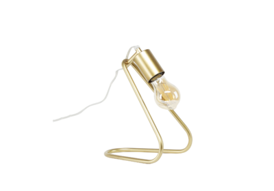 Silverwood Shuyler Exposed Bulb Angled Gold Table Lamp