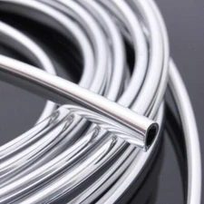 20FT Long Silver Chrome Car Door Edge Guard Molding Trim Protectors Strip Cover