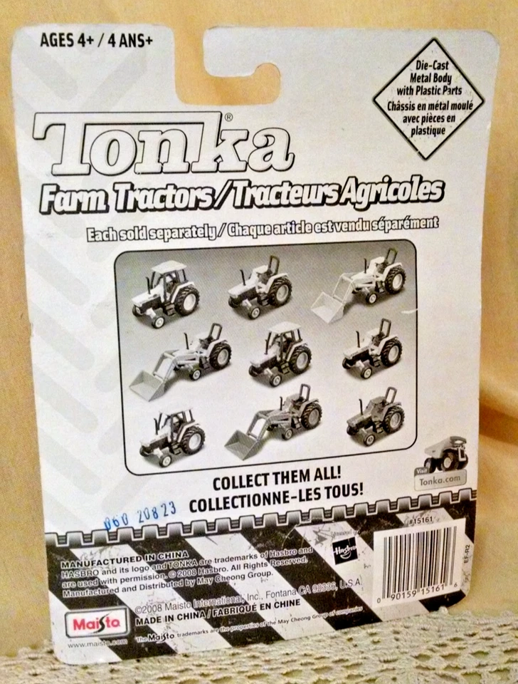 TONKA TRACTOR 2300 NEW 2008 HASBRO MAISTO YELLOW #15161 DIE CAST METAL PLASTIC. - Image 2 of 4