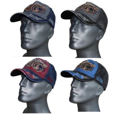 Cool4 VINTAGE BASECAP 2-Farbig THE SHARKS Baseball Kappe Retro Cap E54