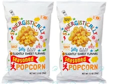 2 Packs Trader Joe's Synergistically Seasoned Popcorn 5.5 oz Each Pack