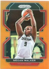 2022 Panini Prizm WNBA MEGAN WALKER #120 ORANGE PRIZM DREAM #1/49