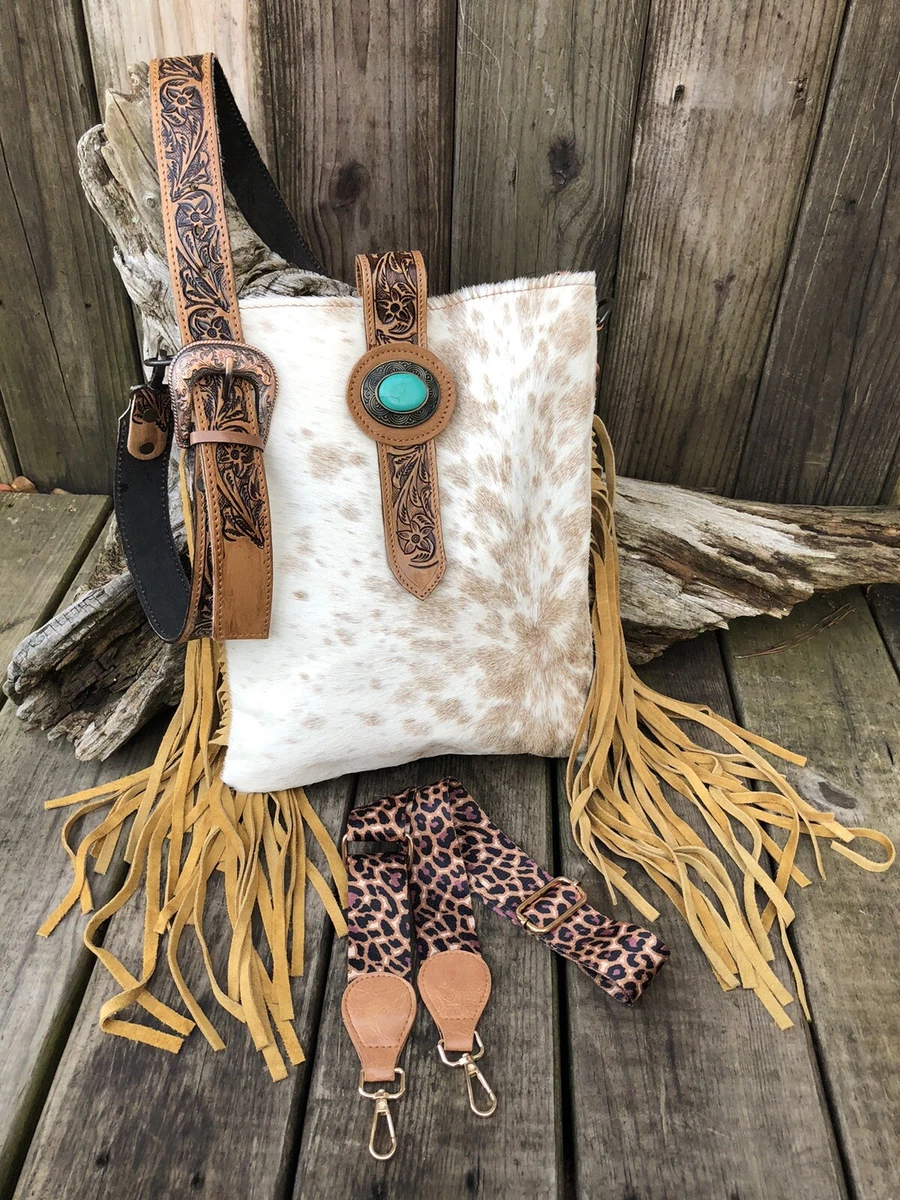 Tooled leather concealed carry purse hot sale