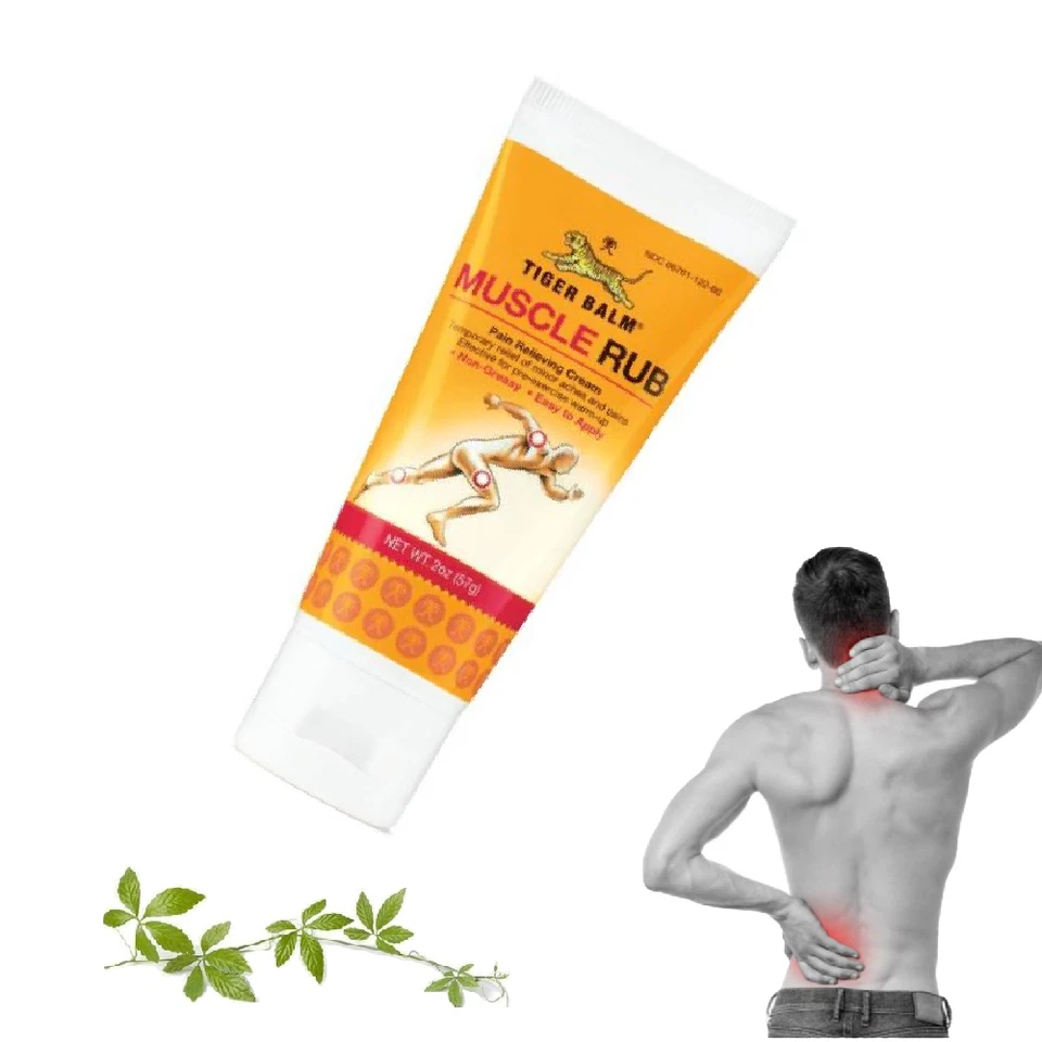 Crema analgésica tópica 30 g de bálsamo de tigre alivio de frotamiento muscular x3 Foto 3 de 4