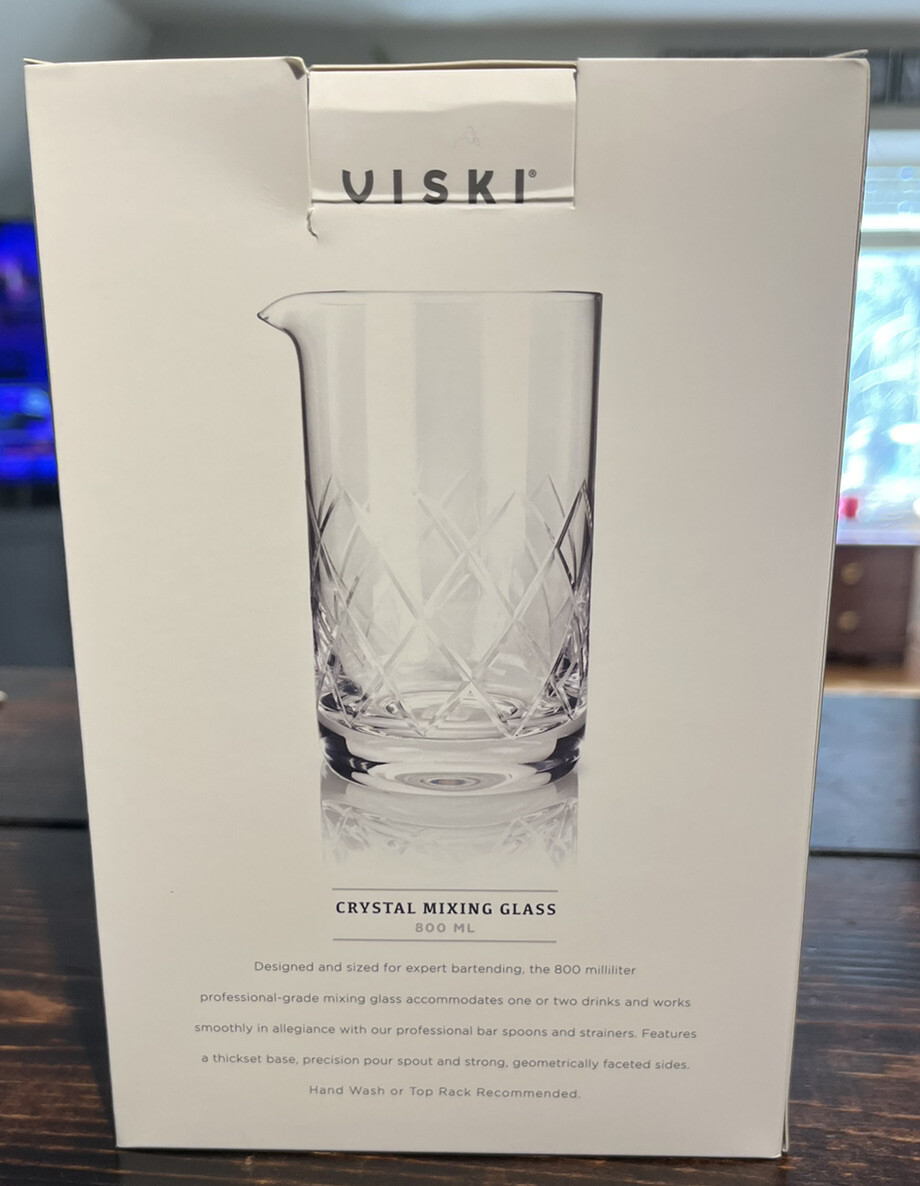 George Dickel Tennessee Whiskey Crystal Cocktail Mixing Glass Beaker New