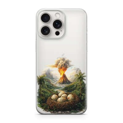 Handyhülle Vulkan Dinosaurier 378 Schutz Cartoon Samsung S24 PLUS
