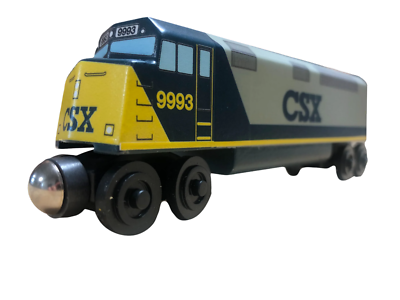 Wooden Whittle Shortline Railroad CSX Gray F40 Diesel 9993
