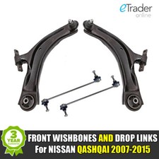 For NISSAN QASHQAI FRONT LOWER WISHBONES ARMS & DROP LINKS LEFT RIGHT 07> J10