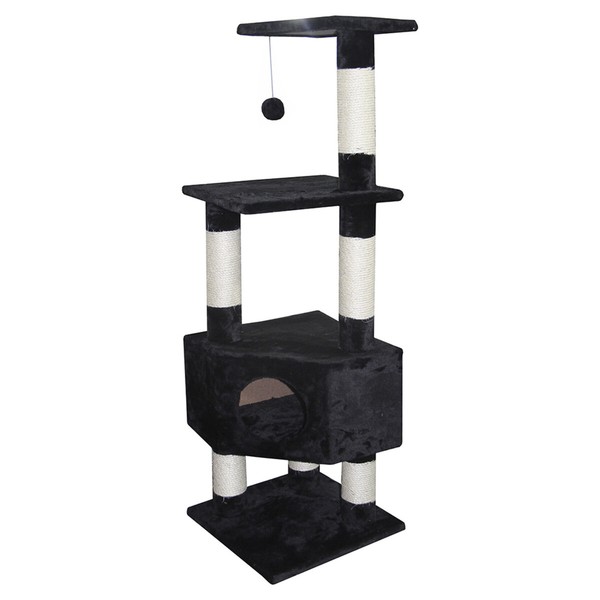 Kratzbaum Europet Bernina Classic Loonaa 40X40X135Cm Schwarz Platzsparend-image