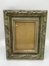 Sage Green & Silver Wood 5 x 7" Photo Picture Frame