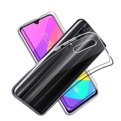 TRANSPARENT TPU CASE COVER + TEMPERED GLASS FILM for Xiaomi Mi 9 Pro