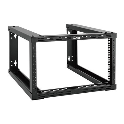 6U Fixed Wall Mount Network Rack 15.8inch Depth Open Frame for Server Data/AV...