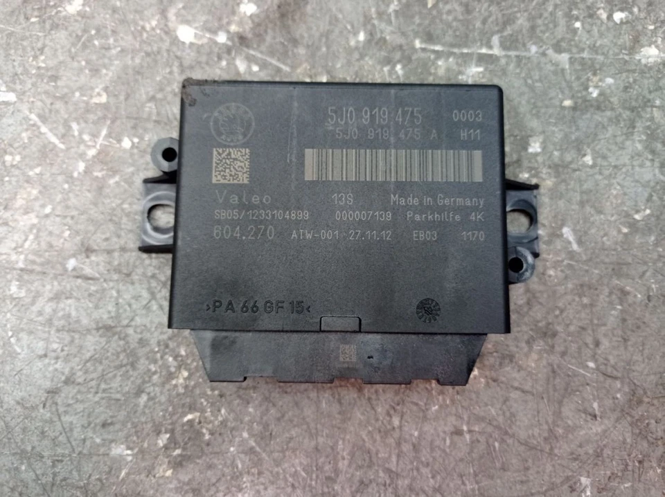 Centralina Parcheggio Per SKODA FABIA II COMBI (545) 1.6 TDI 5J0919475 - Immagine 3 di 4