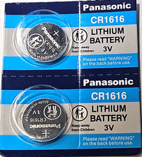 CR1616 PANASONIC 2PK 3V LITHIUM DL1616 ECR1616 (GREAT EXP 12/33) FREE SHIPPING