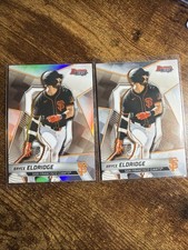 BRYCE ELDRIDGE REFRACTOR AND BASE GIANTS 2025 BOWMAN BEST BASEBALL