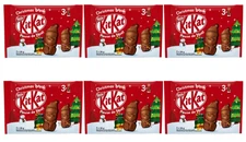 6 pack    Kit Kat Chocolate Santa 29g X 3" Holiday Milk Chocolate