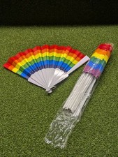 24 Pride Flags  24 Fans, Small Gay Pride Flags Hand Fans, Rainbow Mini LGBTQ