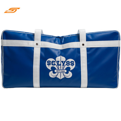 Vibrant Blue Ice Hockey Equipment Bag Large Sports Gear Carry Duffle Durable