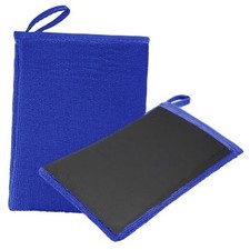 2Pack Clay Mitt, Microfiber Clay Bar for Car Detailing, Medium Grade Clay Blue