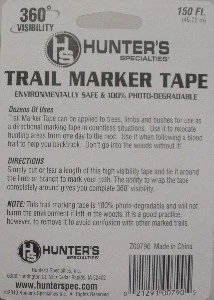 Hunters Specialties 00790 Trail Marker Flagging Tape - Image 3 of 3