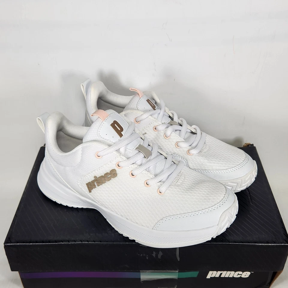 Size 7.5 - Prince Advantage Lite 3 - White / Rose - Womens - Image 2 of 4