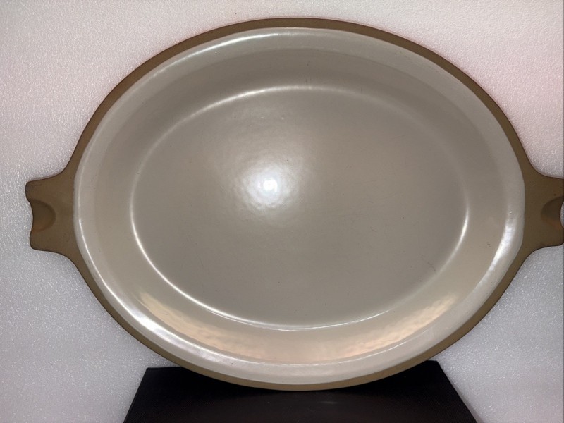 FRANCISCAN Gourmet Serving Platter Oval Cream & Tan 15.5 X 10.78 X 1.5 Inches