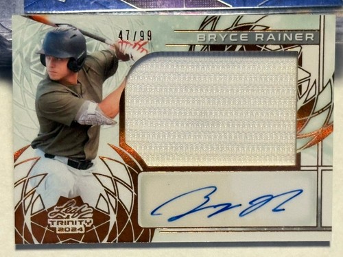 2024 Leaf Trinity Baseball - Bryce Rainer - Jersey / Auto #/99 | eBay