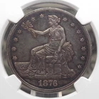 1876 "P" Silver TRADE Dollar $1 NGC AU Detail #042 About Unc *STACK'S* ECC&C Inc