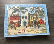 FX Schmid 1000 Piece Jigsaw Puzzle "Village Square" Made In Germany - Complete